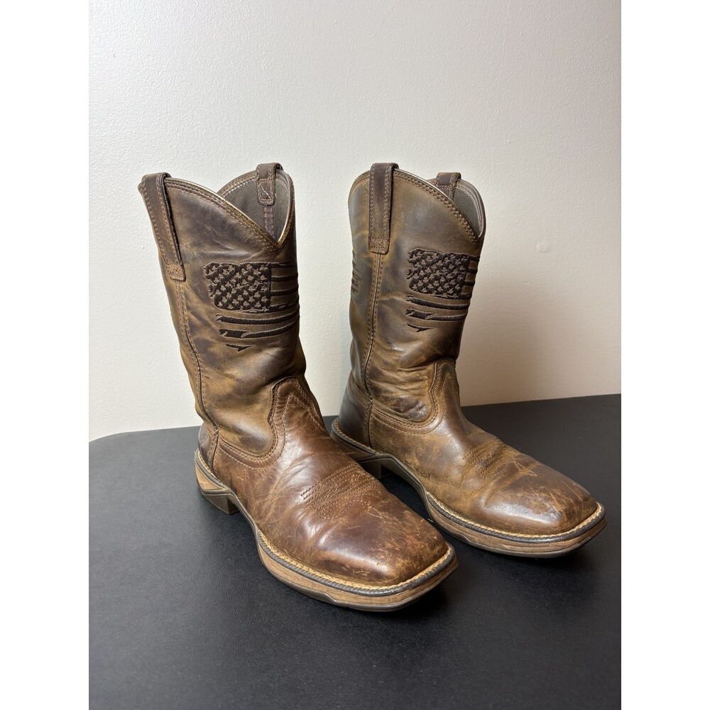 Ariat Anthem Patriot Western Boot 9B Medium Cowgirl Boots American Flag Leather